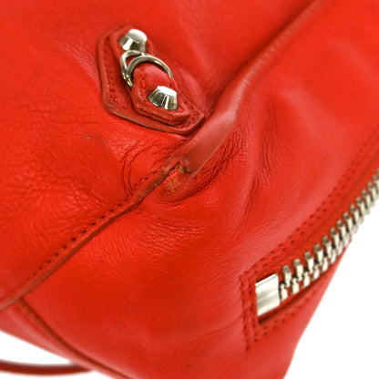 Balenciaga Papier A6 Zip Around Classic Studs Bag Leather, RED, LEATHER, Tote bag
