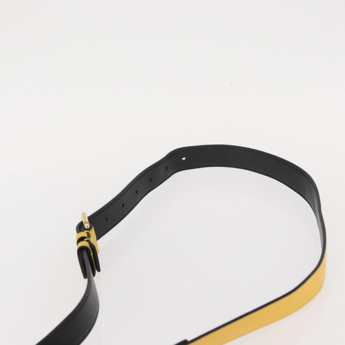 Fendi Pack Shopping Tote Leather, YELLOW, LEATHER, Handbag