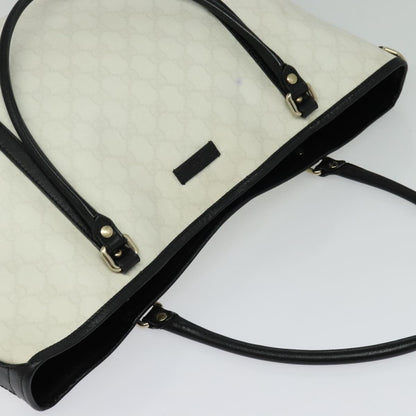 Gucci Joy Tote GG Coated Canvas with Leather, WHITE, CANVAS, Tote bag
