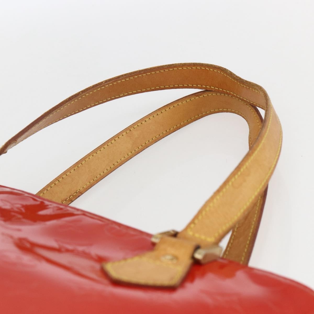 Louis Vuitton Houston Handbag Monogram Vernis, RED, PATENT_LEATHER, Handbag