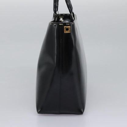 Salvatore Ferragamo Gancini handbag Patent leather, BLACK, PATENT_LEATHER, Handbag