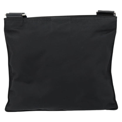 Prada Front Pocket Messenger Bag Tessuto, BLACK, NYLON, Shoulder bag