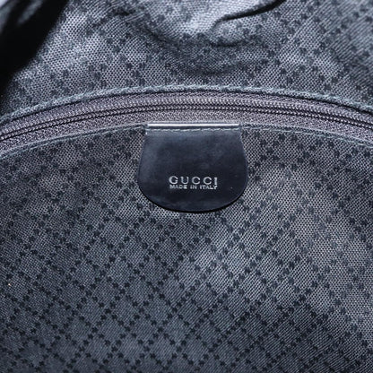 Gucci Vintage Bamboo Shoulder Bag Nylon, BLACK, CANVAS, Shoulder bag