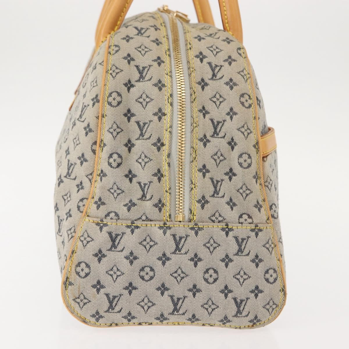 Louis Vuitton Marie Handbag Mini Lin, BLUE, CANVAS, Handbag