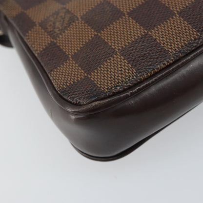 Louis Vuitton Navona Pochette Accessoires Damier, BROWN, CANVAS, Clutche & pouche
