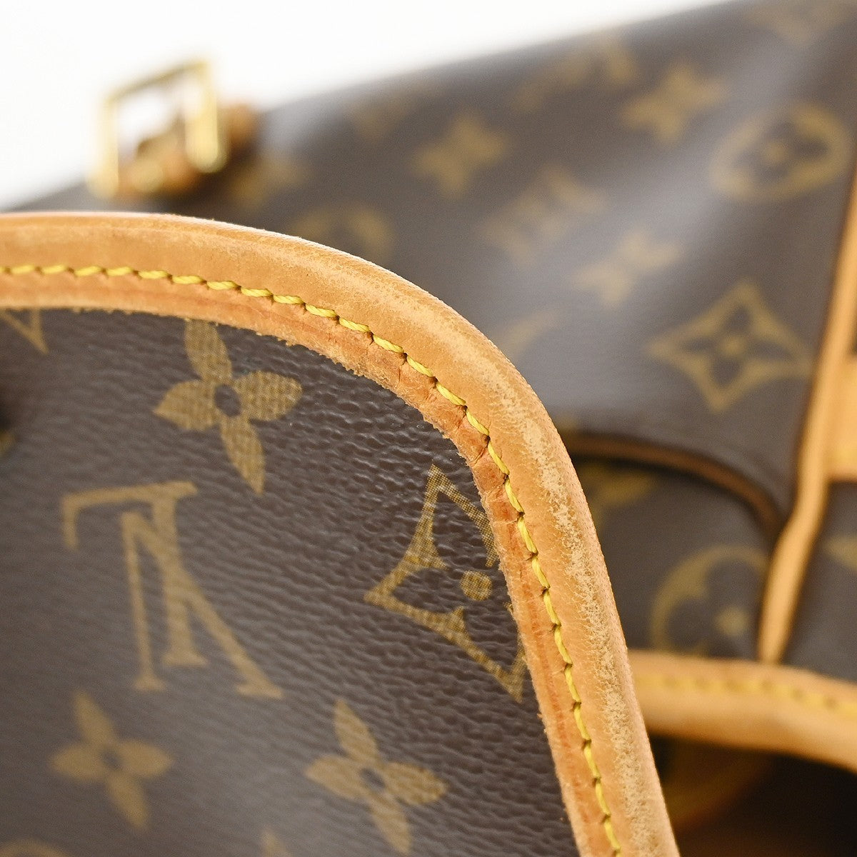 Louis Vuitton Sologne Handbag Monogram Canvas, Brown, Canvas, Shoulder Bag