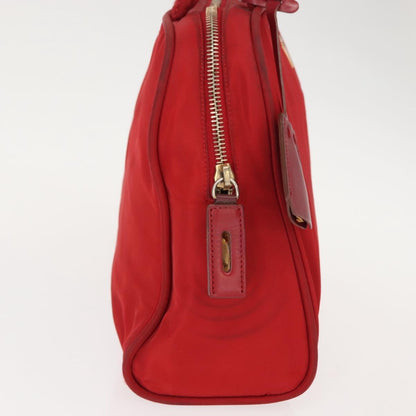 Prada Zip Around Tote Tessuto, RED, NYLON, Handbag