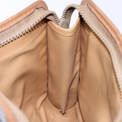 Celine Macadam Pochette Canvas and Leather, BROWN, CANVAS, Clutche & pouche