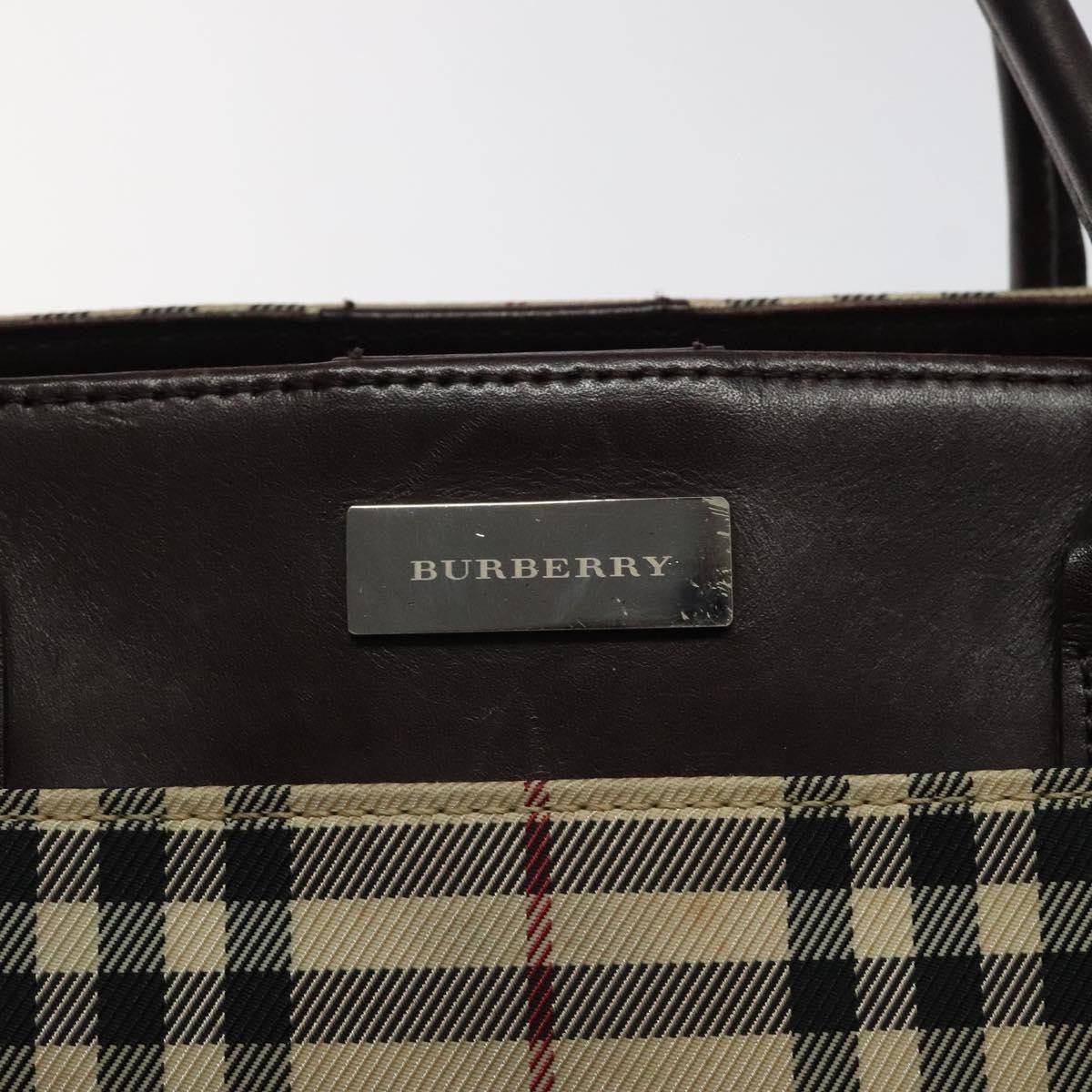 Burberry Nova Check Handbag Nova Check Canvas and leather, BEIGE, NYLON, Handbag