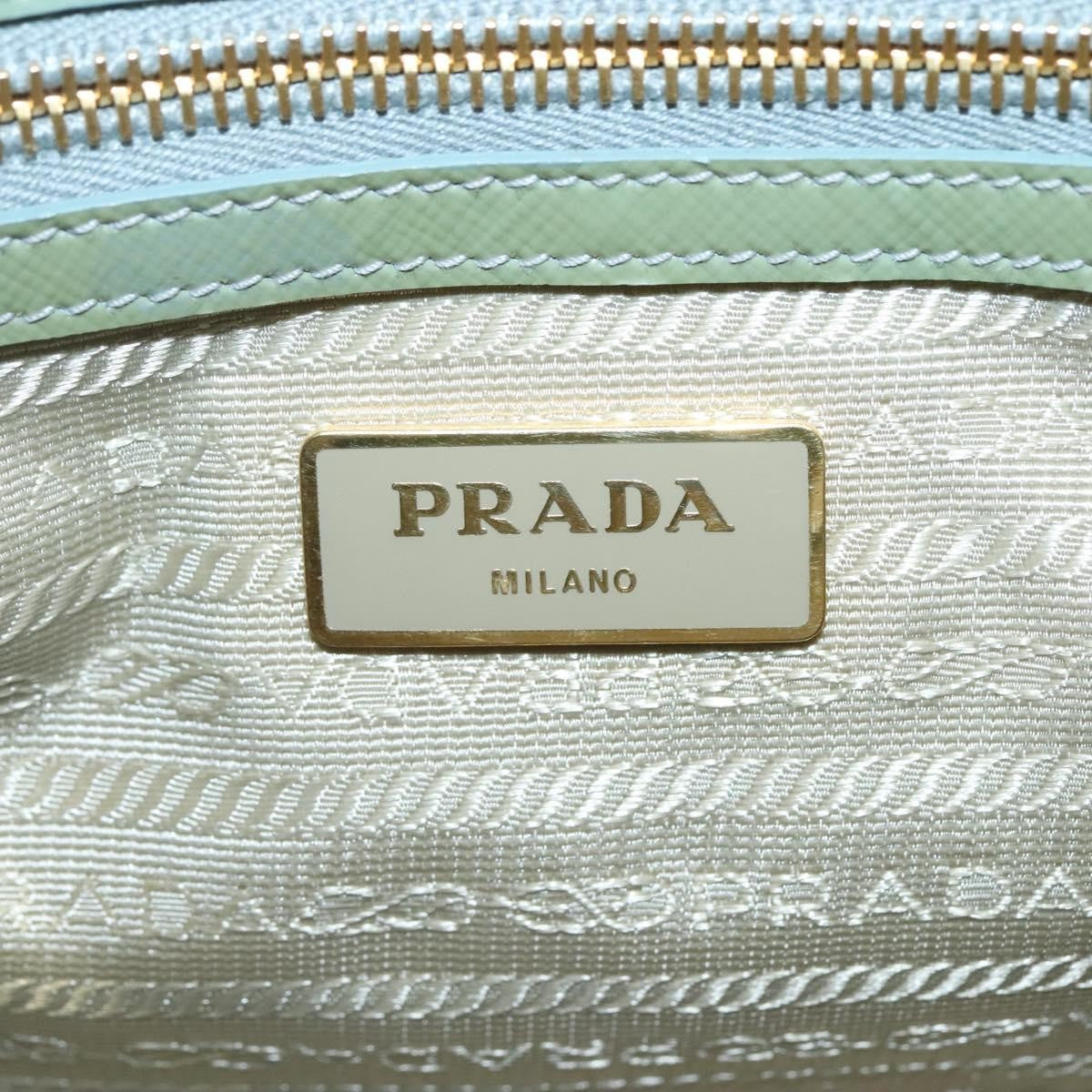 Prada Double Zip Lux Tote Saffiano Leather, GOLD, LEATHER, Handbag