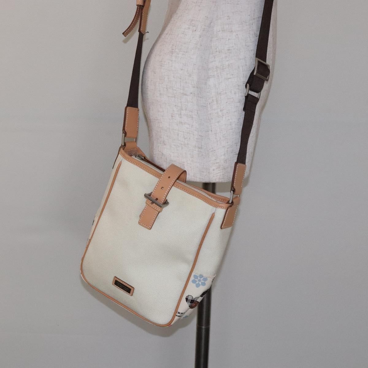 Burberry Black Label Shoulder bag Canvas, BEIGE, CANVAS, Shoulder bag