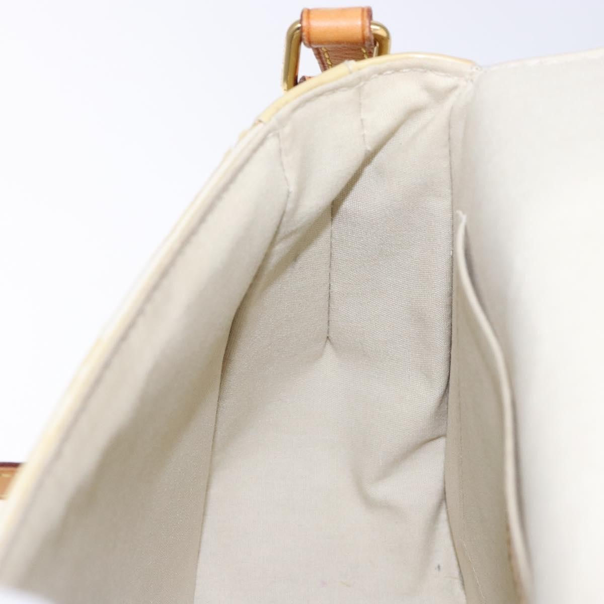 Louis Vuitton Bellflower Handbag Monogram Vernis, BEIGE, PATENT_LEATHER, Handbag