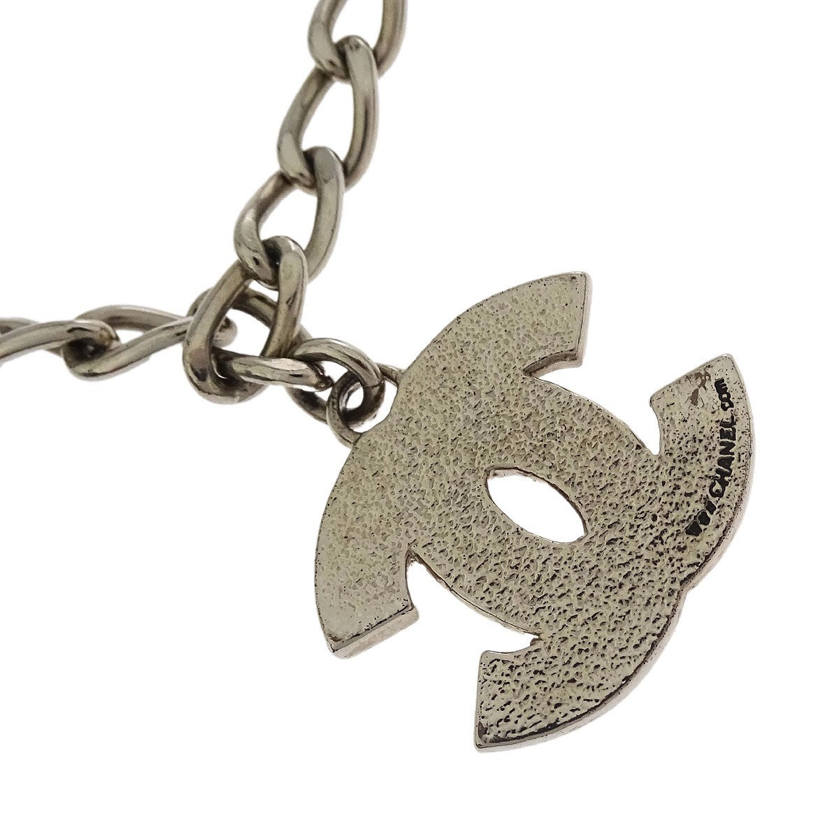 Chanel CC Pendant Necklace Metal, SILVER, SILVER_PLATED, Necklace
