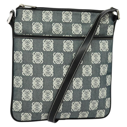 Loewe Anagram Shoulder Bag Canvas, GRAY, CANVAS, Shoulder bag