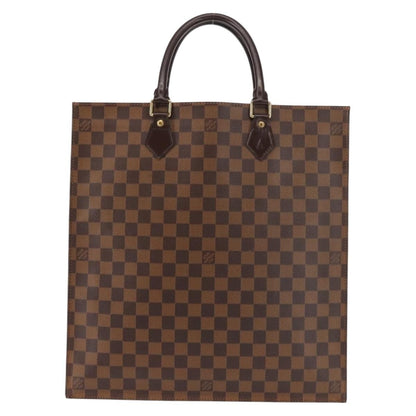 Louis Vuitton Sac Plat Bag Damier, BROWN, CANVAS, Handbag