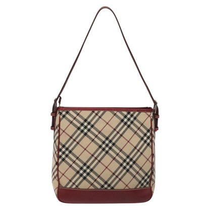 Burberry Shoulder Bag Nova Check Canvas, BEIGE, CANVAS, Shoulder bag