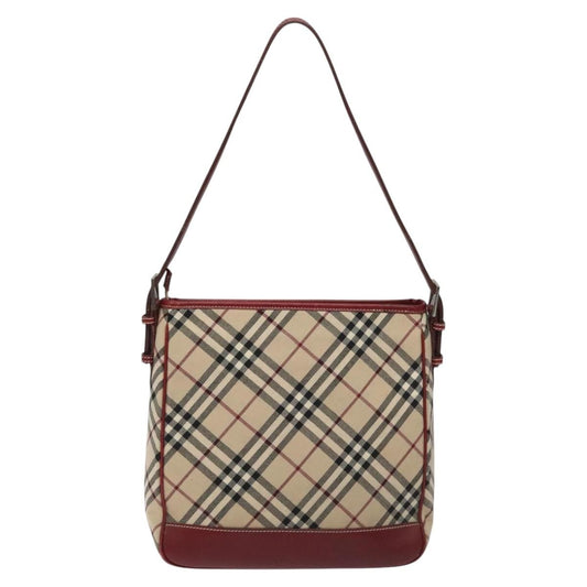 Burberry Shoulder Bag Nova Check Canvas, BEIGE, CANVAS, Shoulder bag