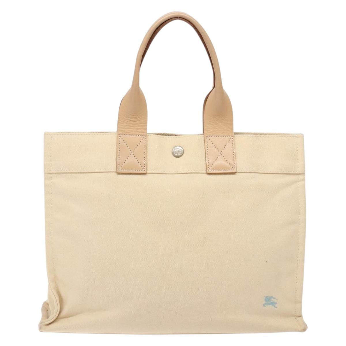 Burberry Blue Label Tote Bag Canvas, BEIGE, CANVAS, Tote bag