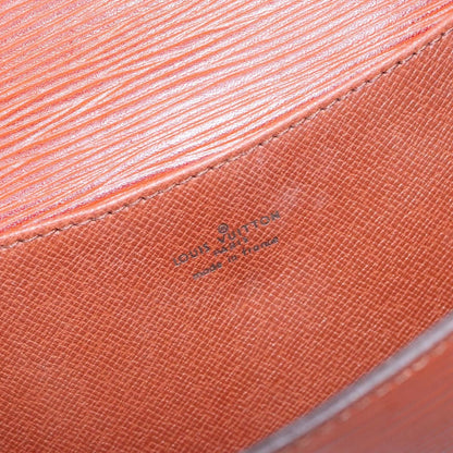 Louis Vuitton Vintage Montaigne Clutch Epi Leather, BROWN, LEATHER, Clutche & pouche