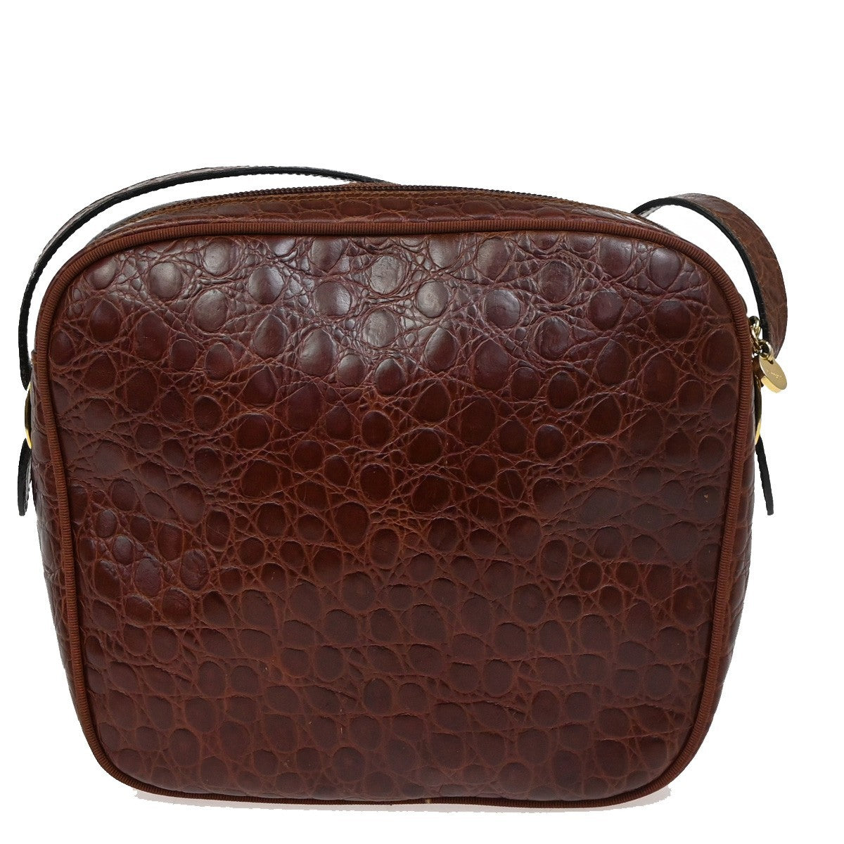Salvatore Ferragamo Vala Shoulder Bag Leather, Brown, Leather, Shoulder Bag