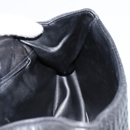 Bally Vintage Handbag Quilted Leather, BLACK, LEATHER, Handbag