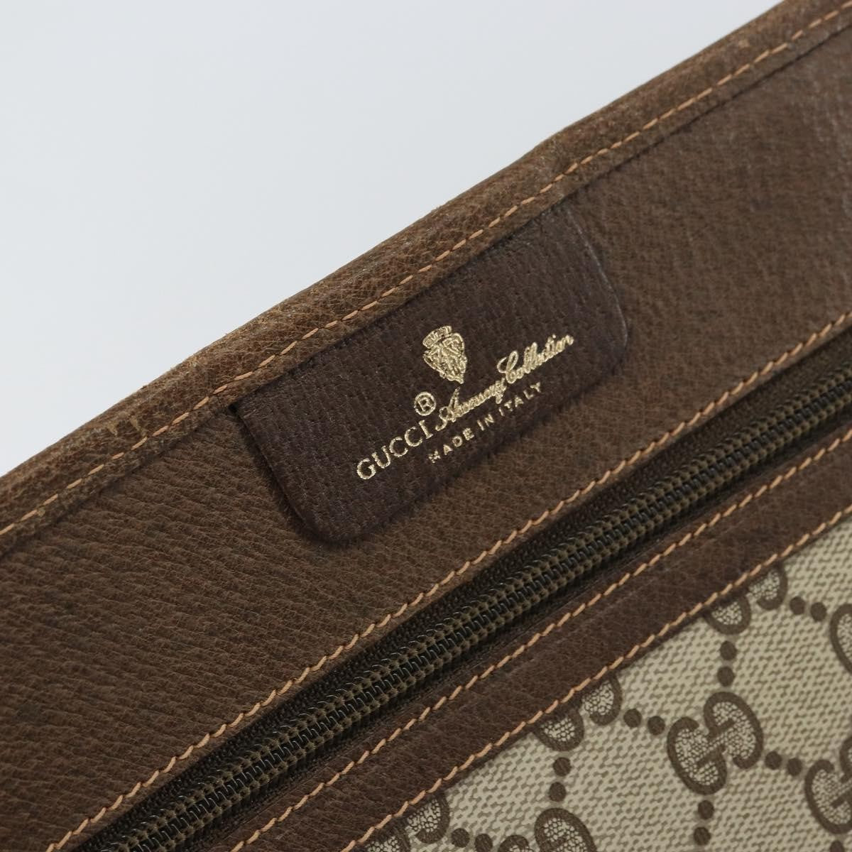 Gucci GG Supreme Clutch bag PVC, BEIGE, PVC, Clutche & pouche