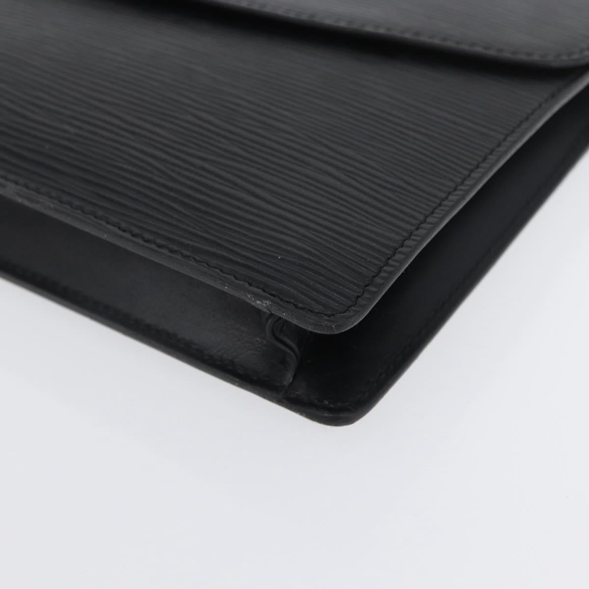 Louis Vuitton Vintage Montaigne Clutch Epi Leather, BLACK, LEATHER, Clutche & pouche