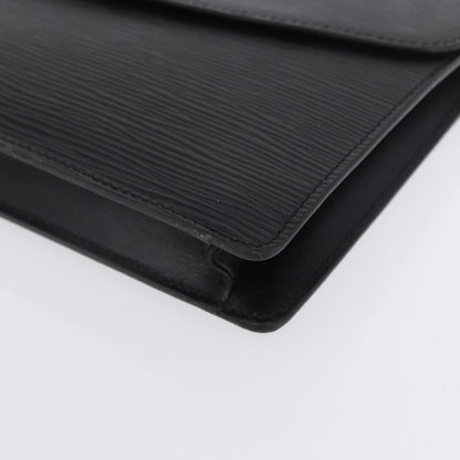 Louis Vuitton Vintage Montaigne Clutch Epi Leather, BLACK, LEATHER, Clutche & pouche