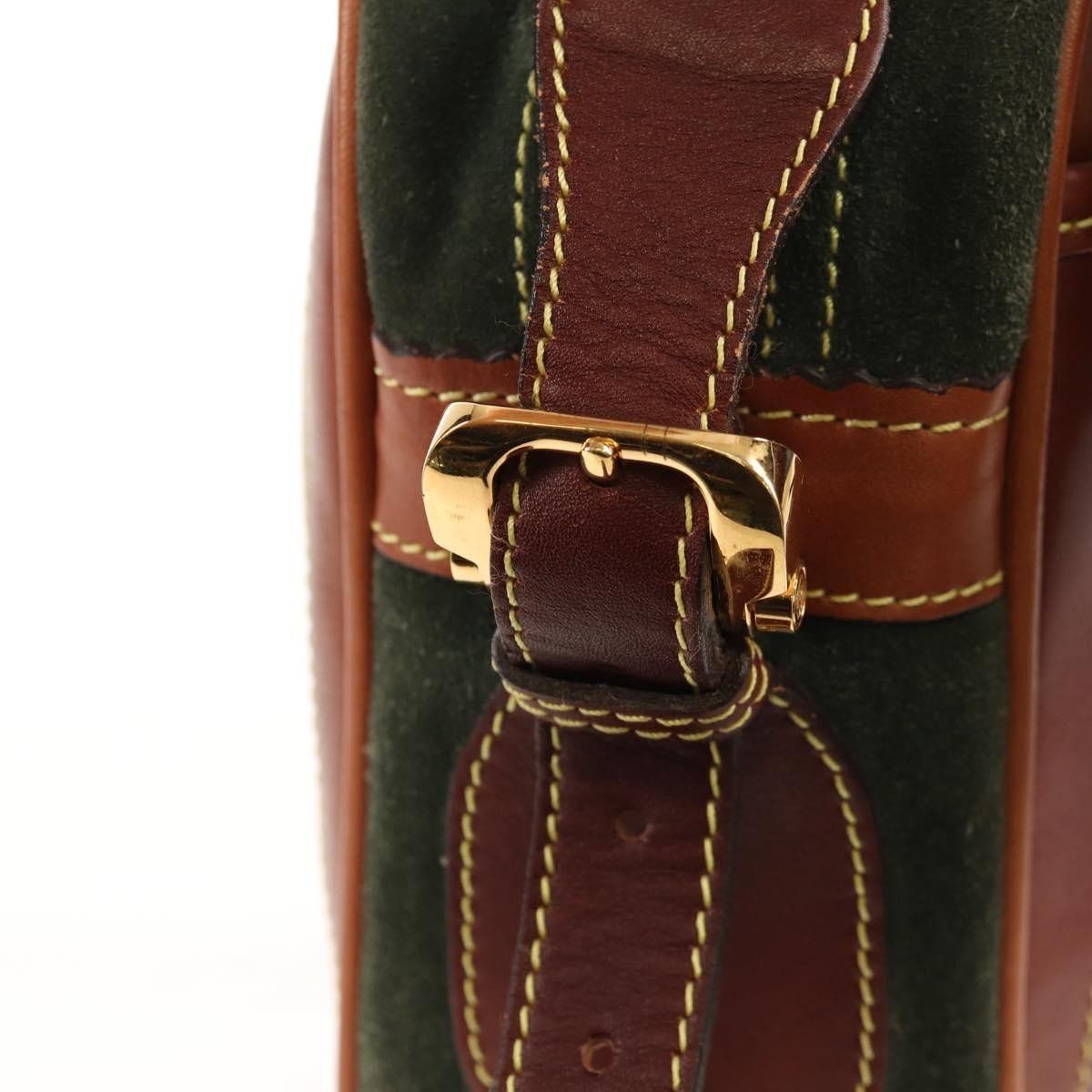 Loewe Anagram Shoulder Bag Suede, BROWN, SUEDE, Shoulder bag