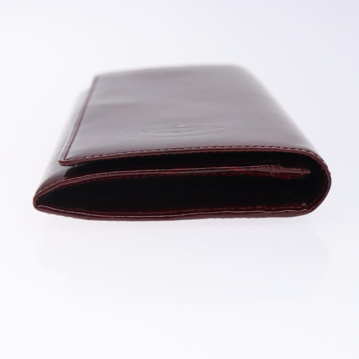 Cartier Happy Birthday Long Wallet Patent leather, BURGUNDY, PATENT_LEATHER, Wallets