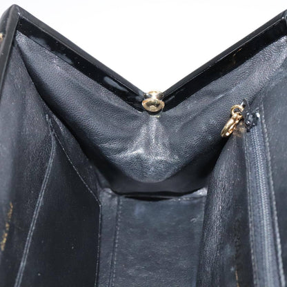 Chanel Vintage Chain Frame Bag Quilted Patent, BLACK, PATENT_LEATHER, Handbag