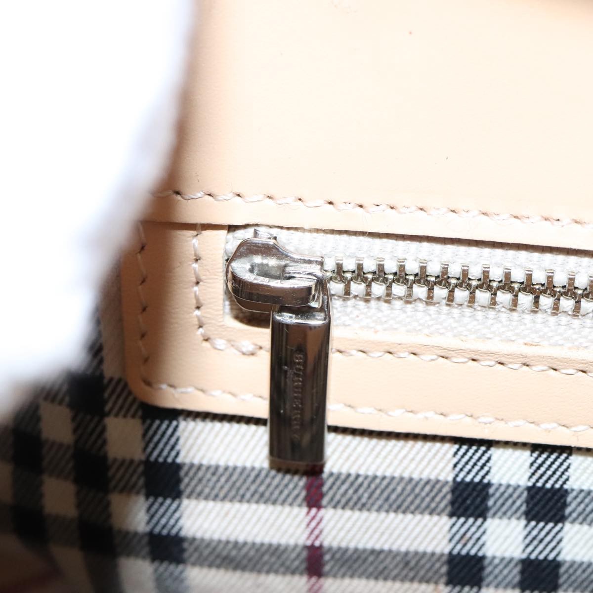 Burberry Vintage Handbag Canvas, BEIGE, CANVAS, Handbag