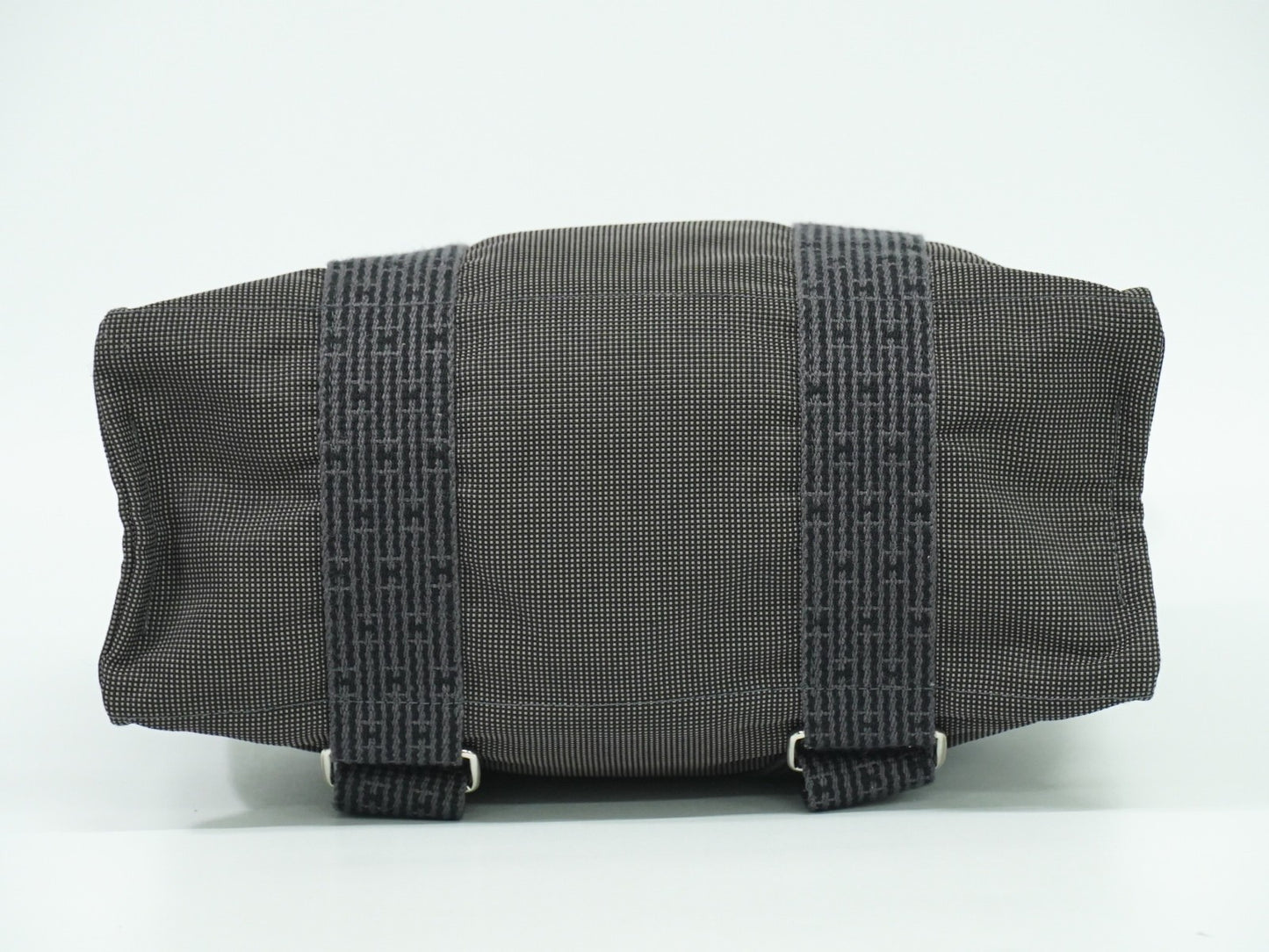 Hermes Herline Backpack Canvas, GRAY, CANVAS, Backpack