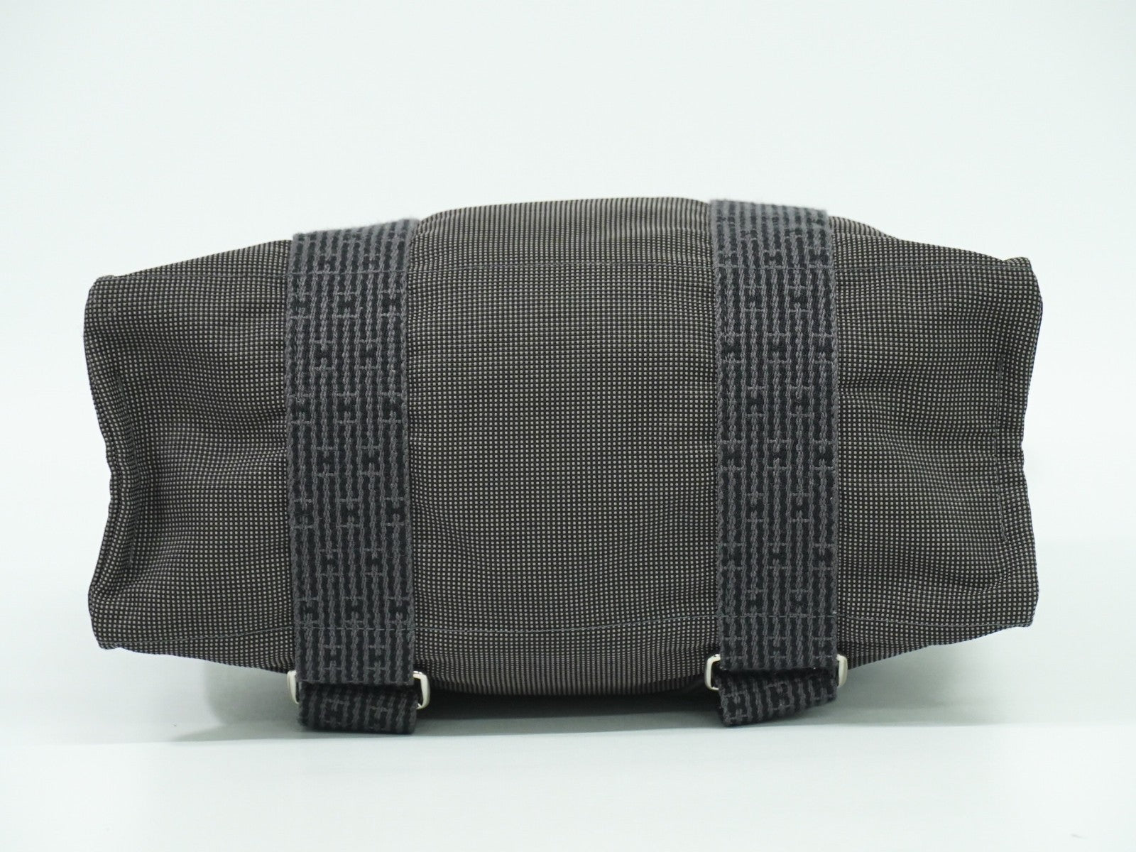 Hermes Herline Backpack Canvas, GRAY, CANVAS, Backpack