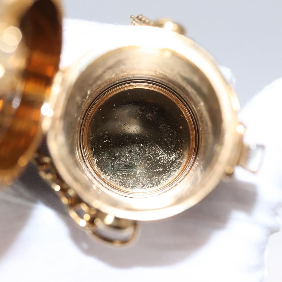 Louis Vuitton Lipstick Case on Chain Monogram Canvas, BROWN, CANVAS, Clutche & pouche