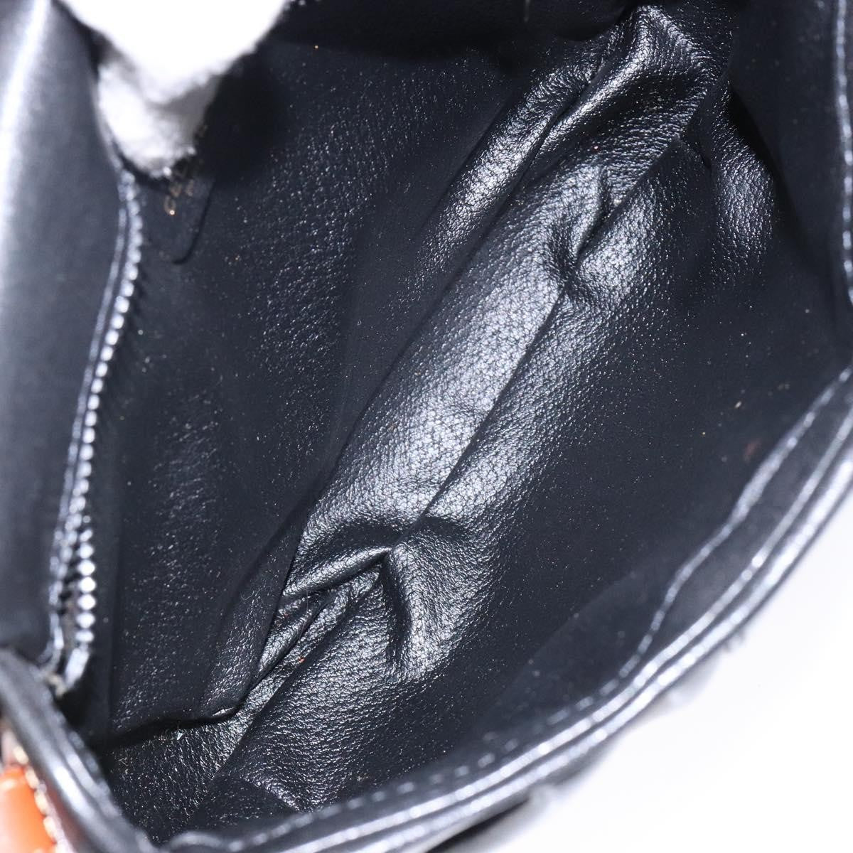 Celine Vintage Triomphe Shoulder Bag Leather, BLACK, LEATHER, Shoulder bag