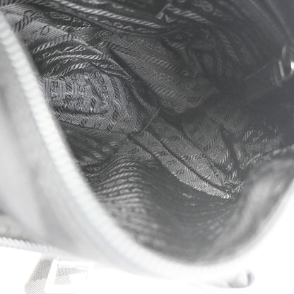 Prada Buckle Messenger Bag Tessuto, BLACK, NYLON, Shoulder bag