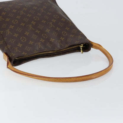 Louis Vuitton Looping Handbag Monogram Canvas, BROWN, CANVAS, Handbag