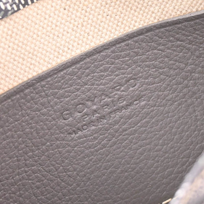 Goyard Plumet Clutch Wallet Coated Canvas, GRAY, CANVAS, Shoulder bag