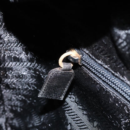 Prada Vintage Zip Tote Tessuto, BLACK, NYLON, Tote bag