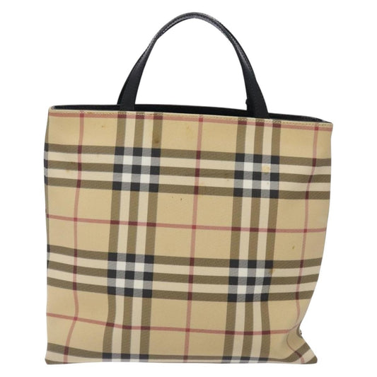 Burberry Nova Check Tote canvas check pattern, BEIGE, CANVAS, Tote bag