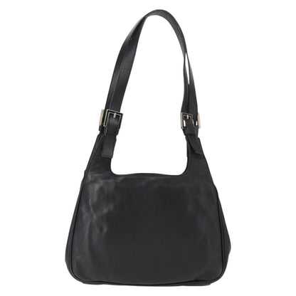 Fendi Vintage Shoulder Bag Leather, BLACK, LEATHER, Shoulder bag