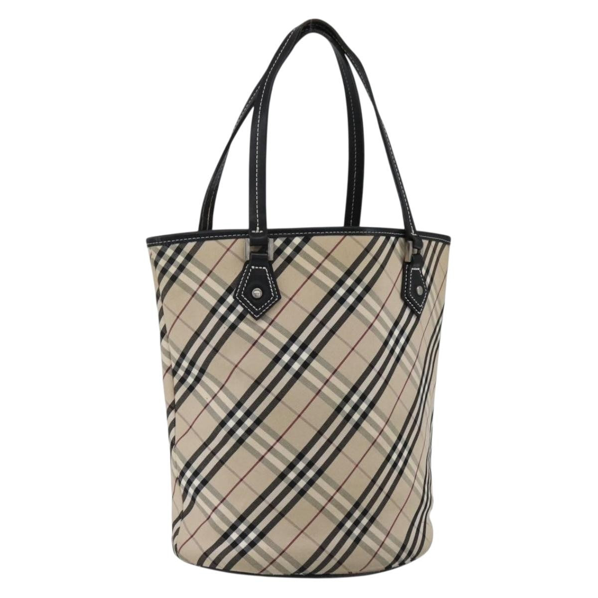 Burberry Nova Check Tote canvas check pattern, BEIGE, CANVAS, Tote bag
