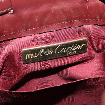 cartier Must de cartier bag Leather, BURGUNDY, LEATHER, Shoulder bag