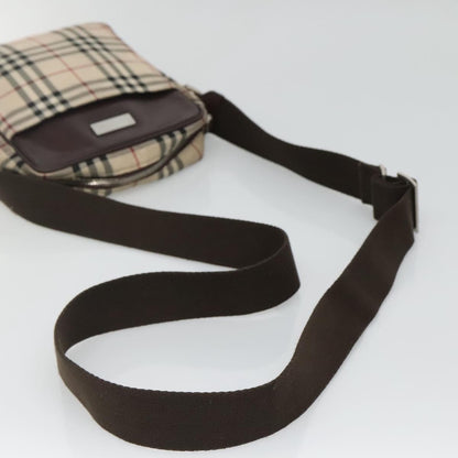 Burberry Zip Messenger Bag Nylon, BEIGE, NYLON, Shoulder bag