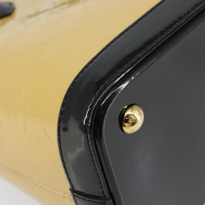 Louis Vuitton Lockit Handbag Monogram Vernis, BEIGE, PATENT_LEATHER, Tote bag