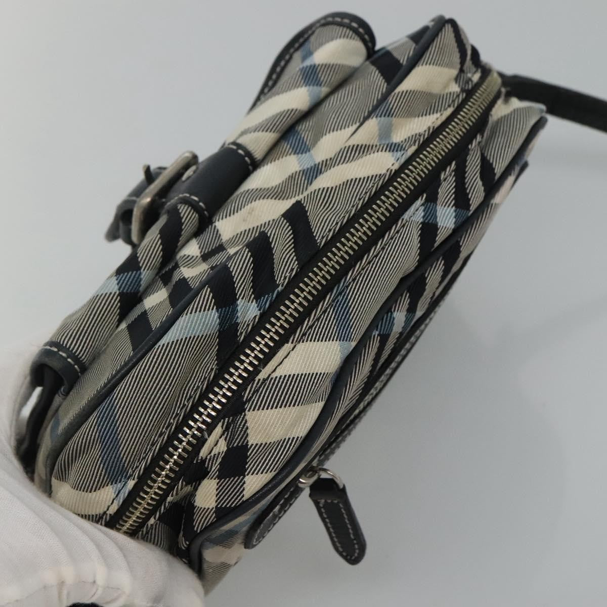 Burberry Nova Check Blue Label Nylon, GRAY, NYLON, Bag