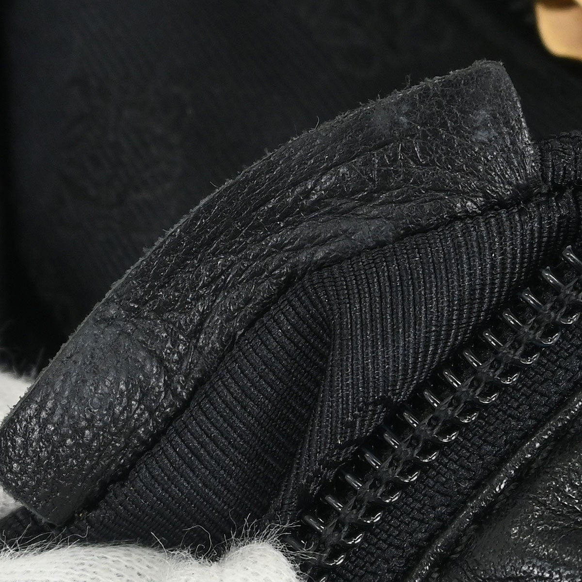 Loewe Anagram handbag Leather, BLACK, LEATHER, Handbag