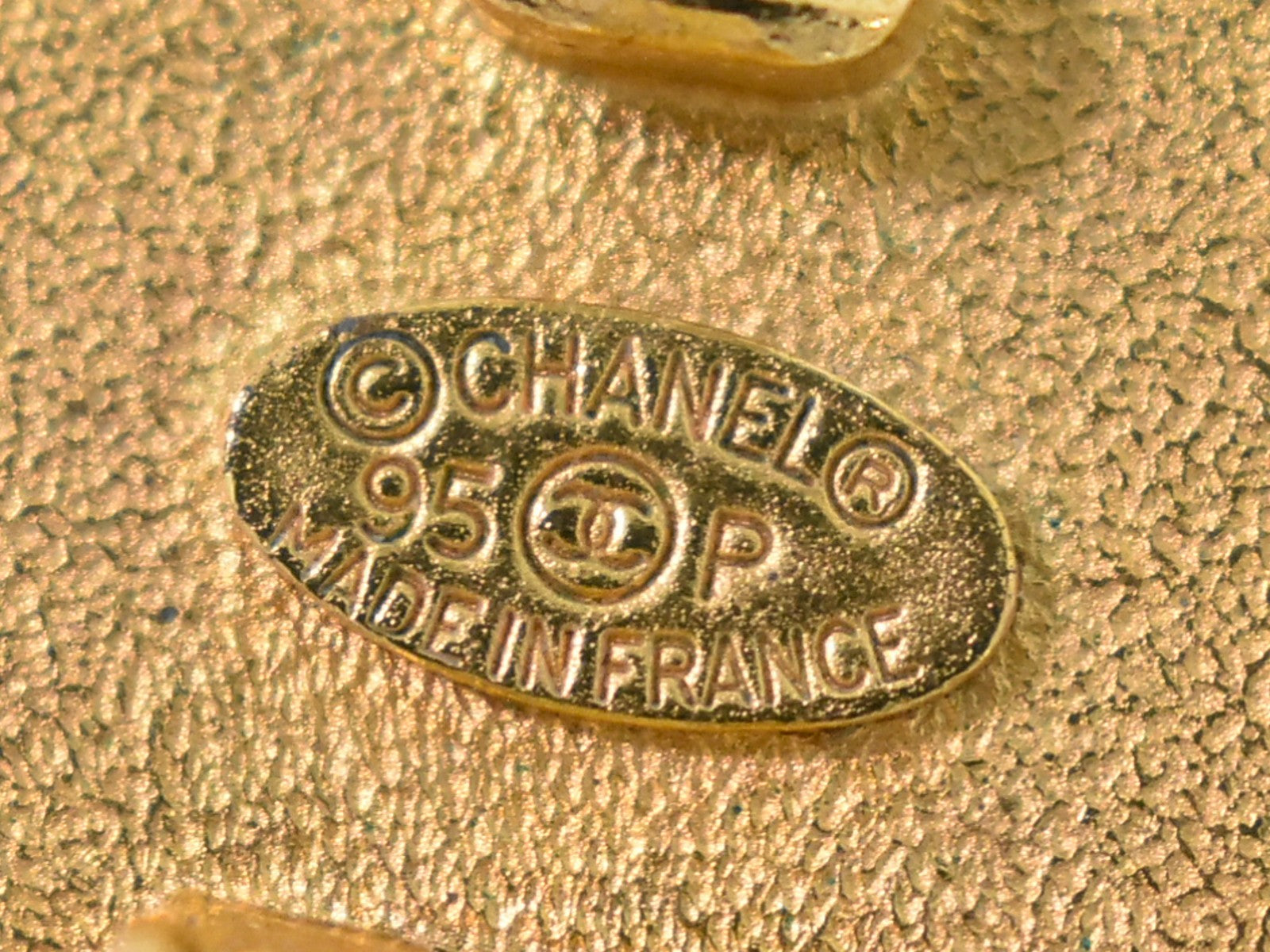 Chanel CC Hoop Clip-On Earrings Crystal Embellished Metal, GOLD, GOLD_PLATED, Earrings