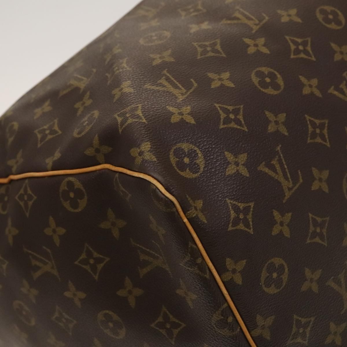 Louis Vuitton Keepall Bag Monogram Canvas, BROWN, CANVAS, Travel bag